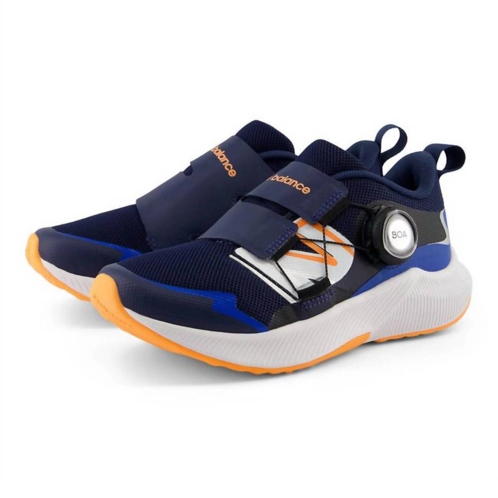 New Balance Kids' Navy and Orange Sneakers